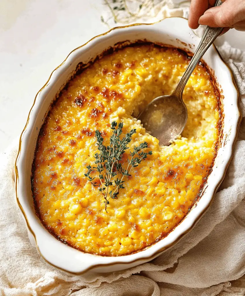 Sweet Corn Pudding Recipe