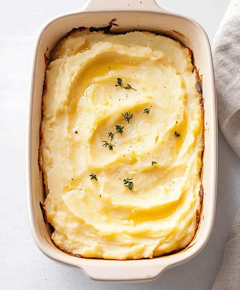 Creamiest Baked Mashed Potatoes Recipe