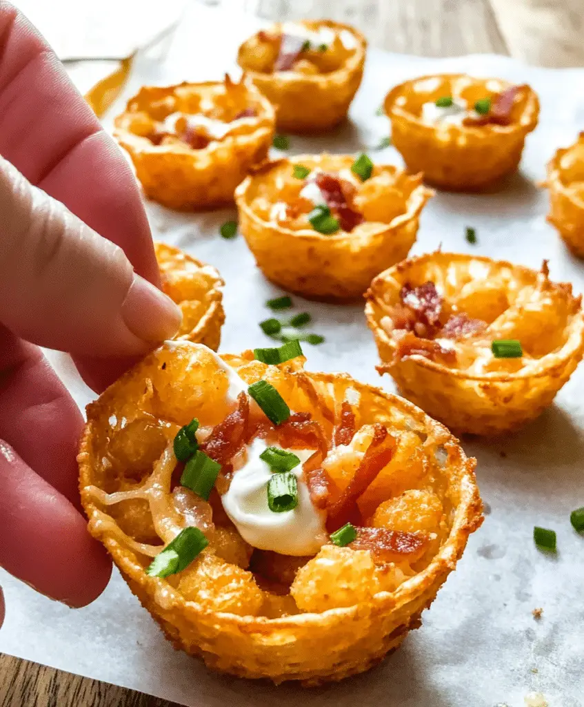Tater Tot Appetizer Cups Recipe