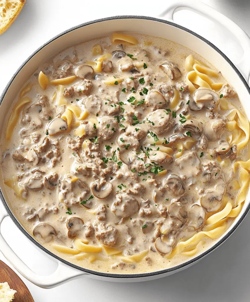 Easy Ground Beef Stroganoff Recipe