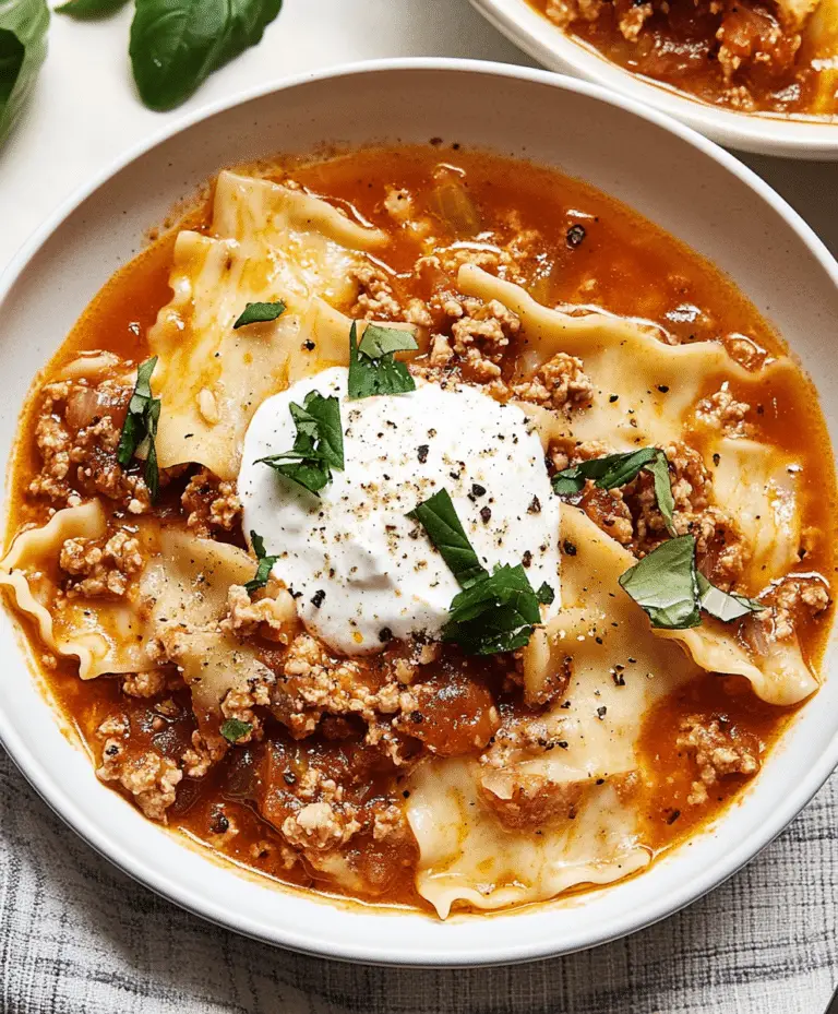 Crockpot Lasagna Soup Recipe