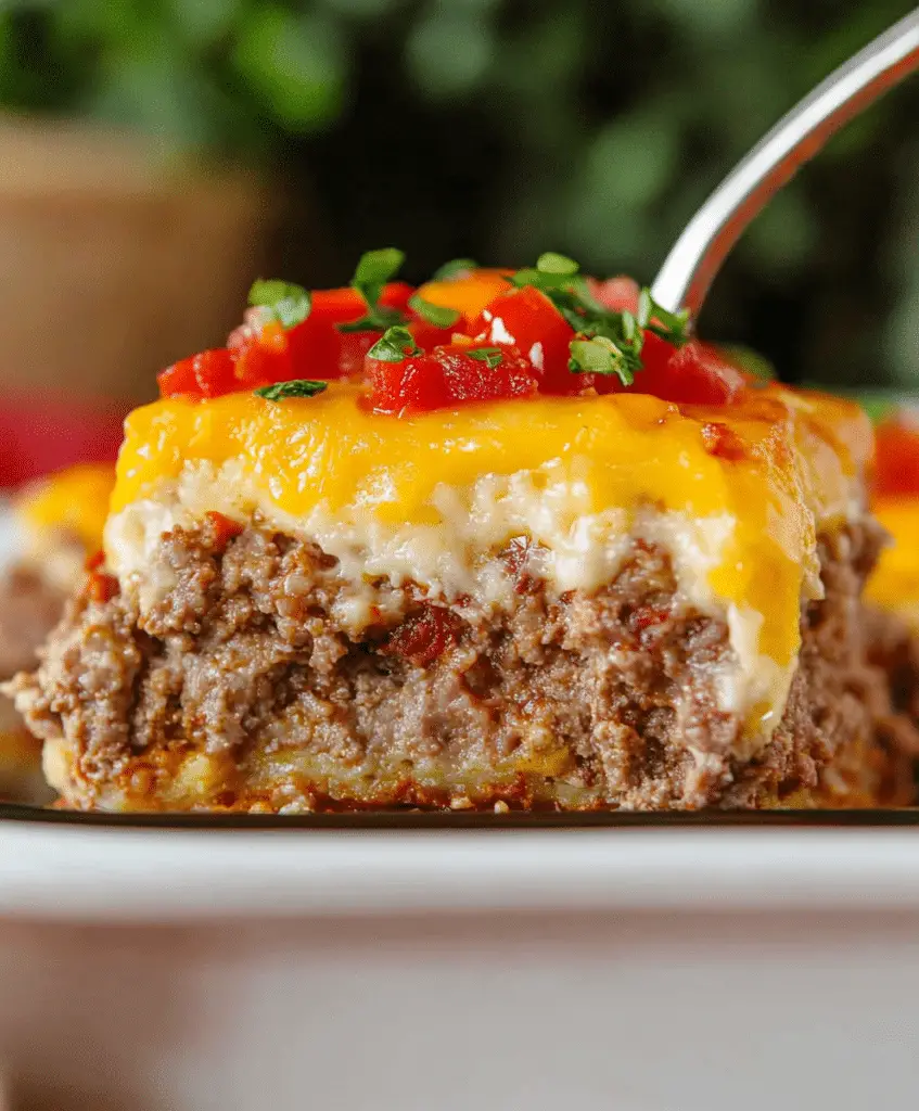 Cheesy Loaded Meatloaf Casserole Recipe