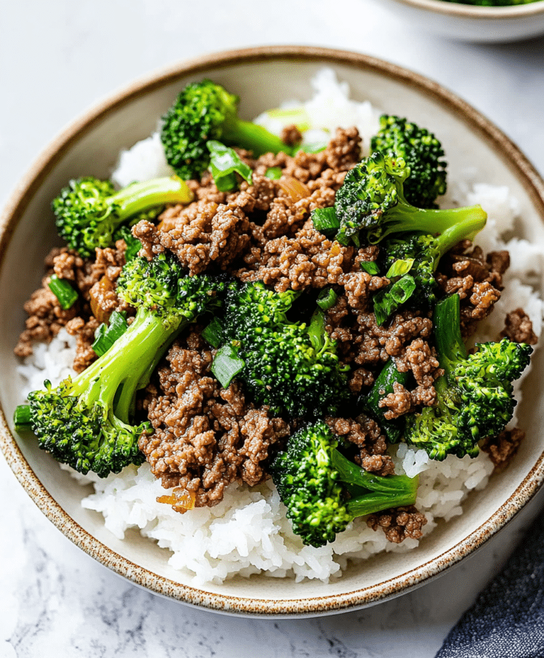 Ground Beef And Broccoli Recipe