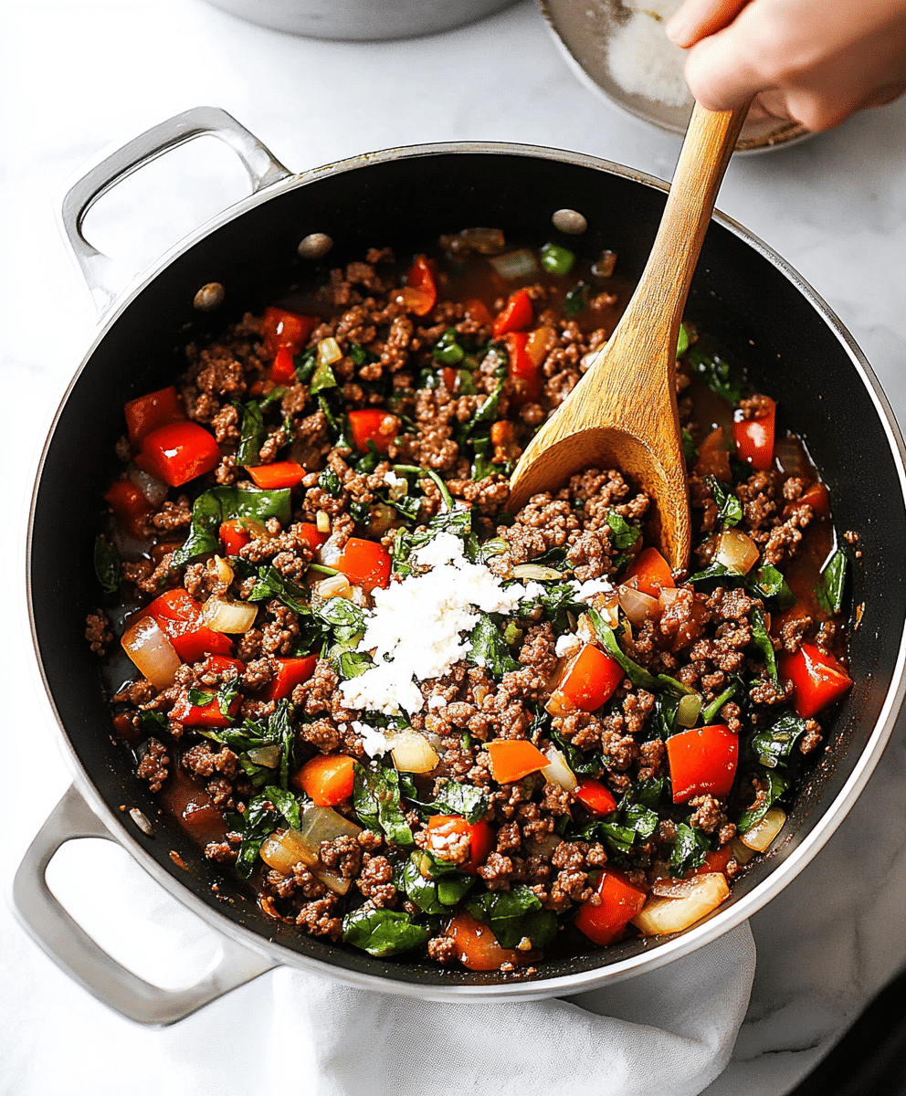 Mediterranean Ground Beef Stir Fry Recipe - Recipe Vibe