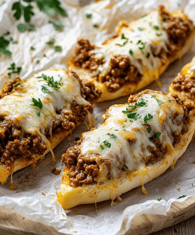 Garlic Bread Sloppy Joes Recipe