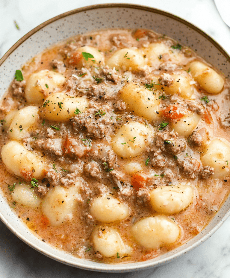 Ground Beef Gnocchi Recipe
