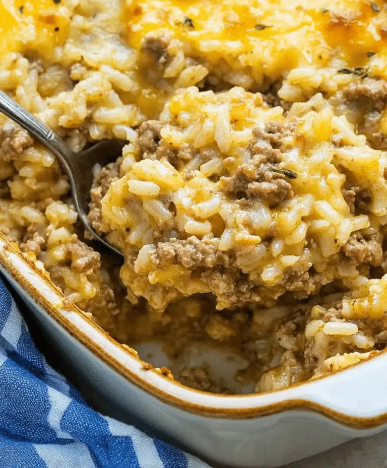 Ground Beef Rice Casserole Recipe