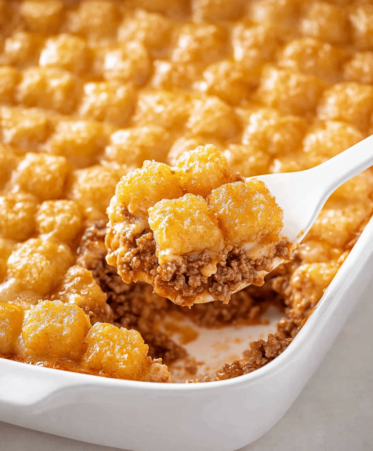 Tater Tot Casserole With Ground Beef Recipe
