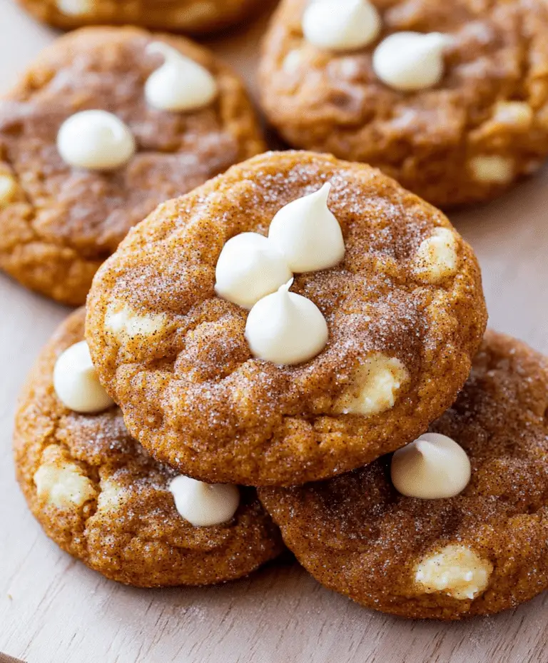White Chocolate Pumpkin Snickerdoodles Recipe