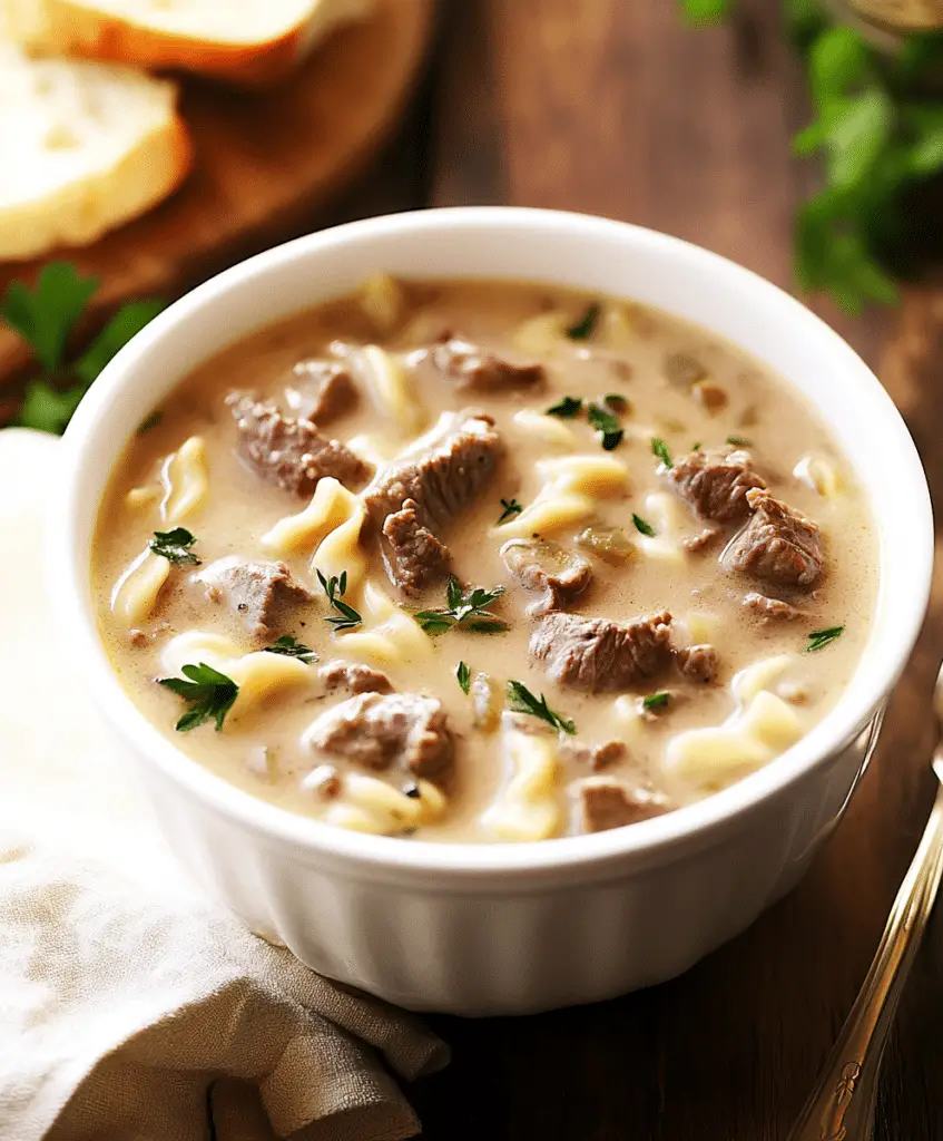 Beef Stroganoff Soup Recipe
