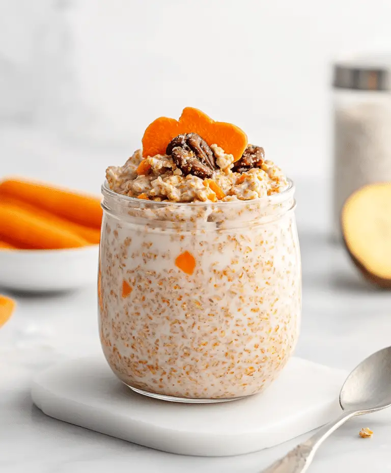 Carrot Cake Overnight Oats Recipe