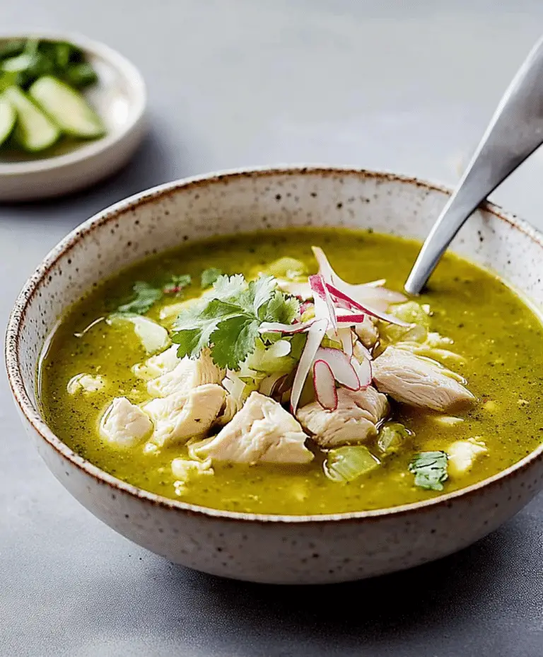 Chicken Pozole Verde: A Flavorful Mexican Comfort Food Recipe