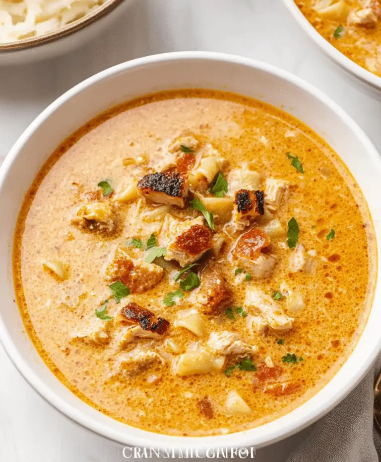 Creamy Cajun Chicken Pasta Soup Recipe
