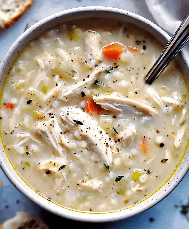 Creamy Chicken And Rice Soup Recipe