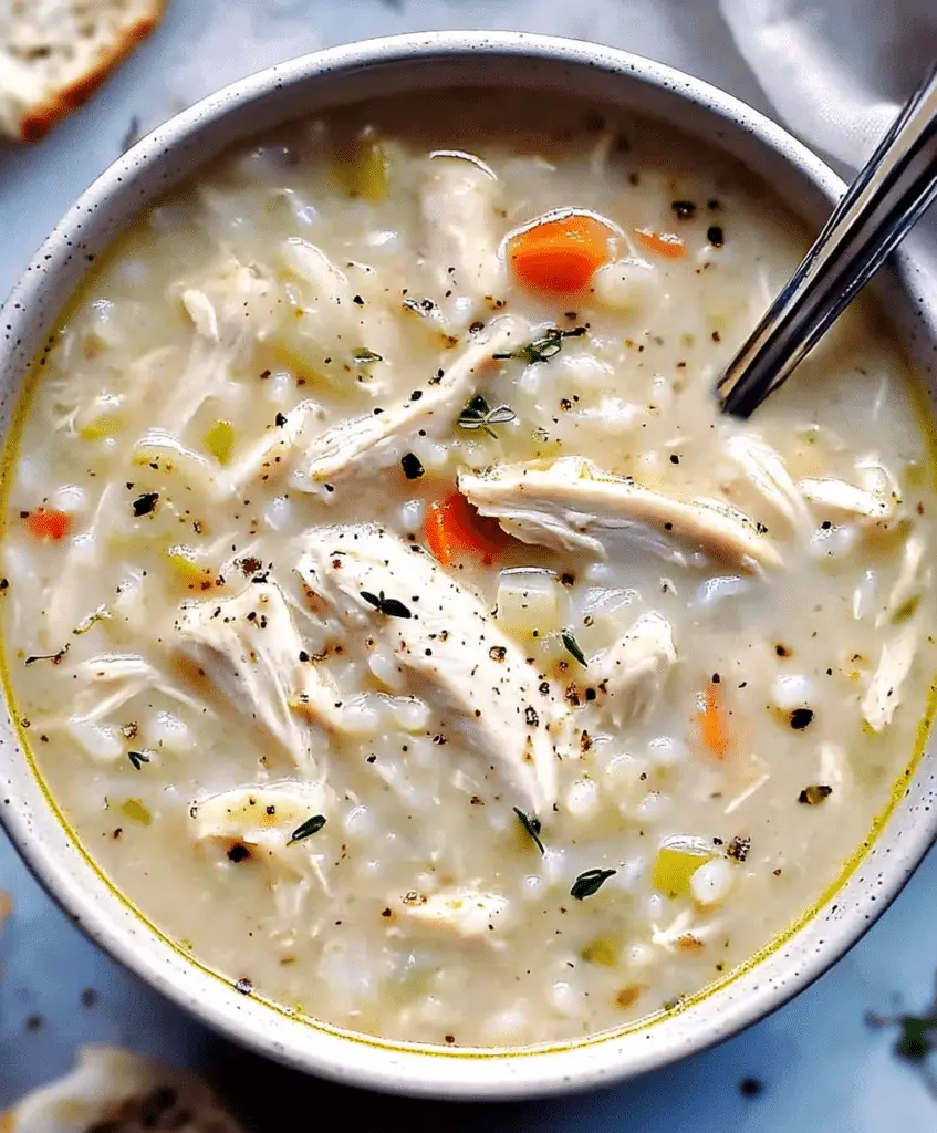 Creamy Chicken And Rice Soup Recipe