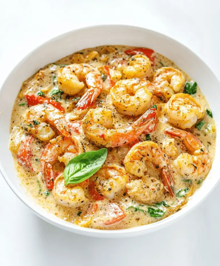 Easy Creamy Tuscan Shrimp Recipe