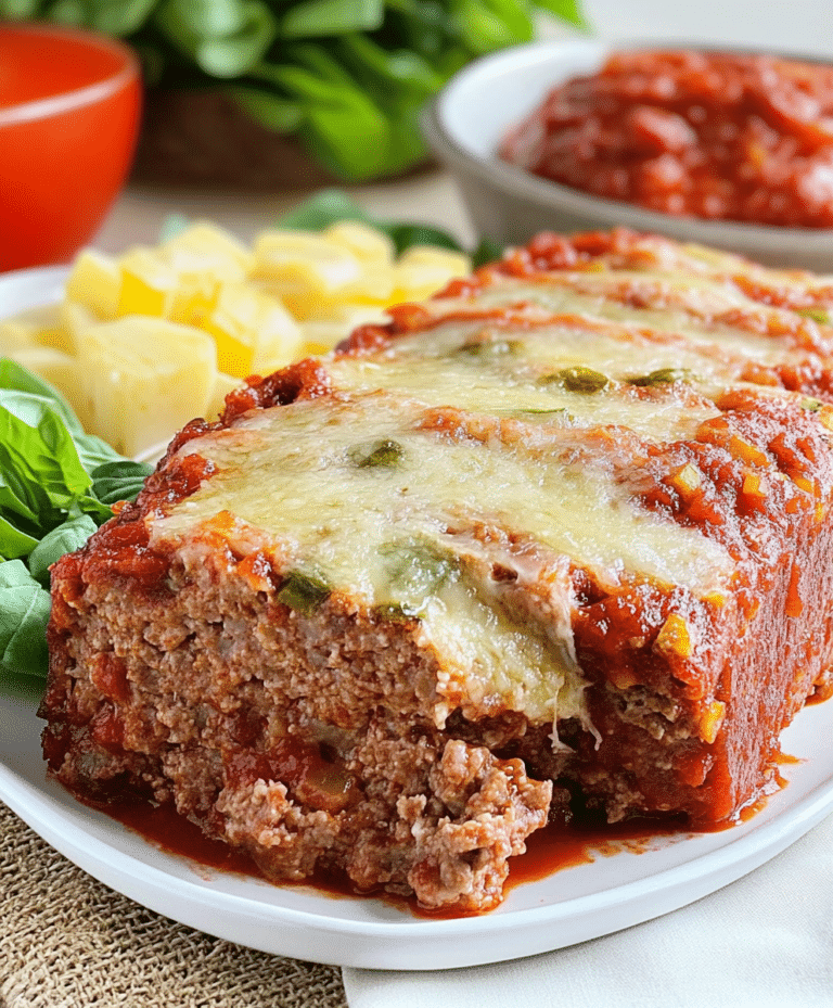 Easy Italian Meatloaf Recipe