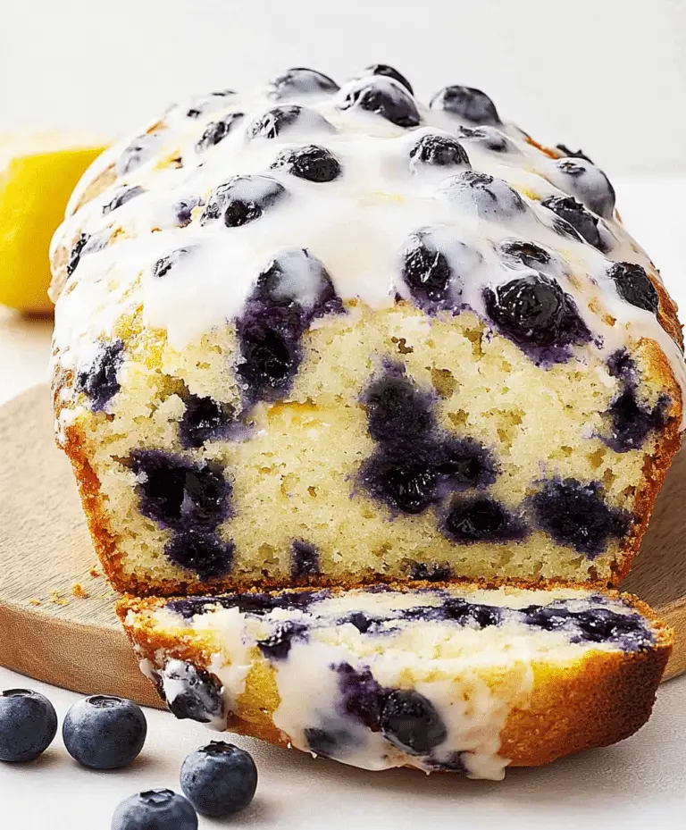 Lemon Blueberry Bread Recipe