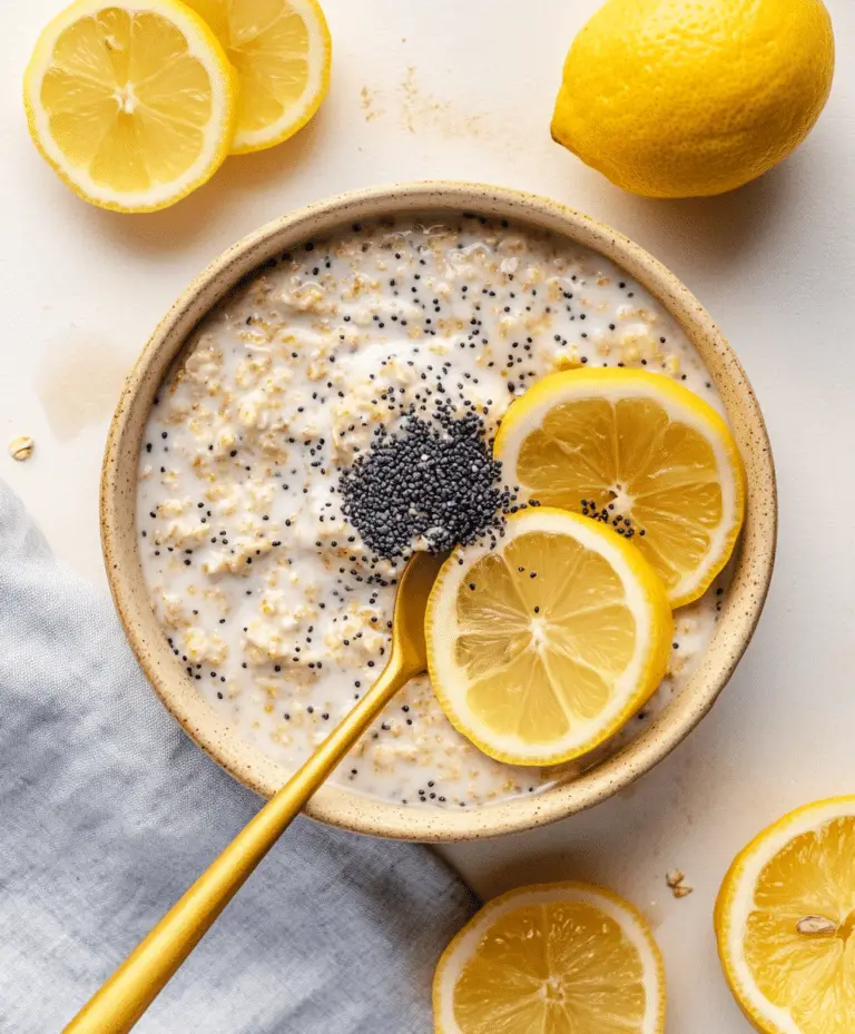 Lemon Poppy Seed Overnight Oats Recipe