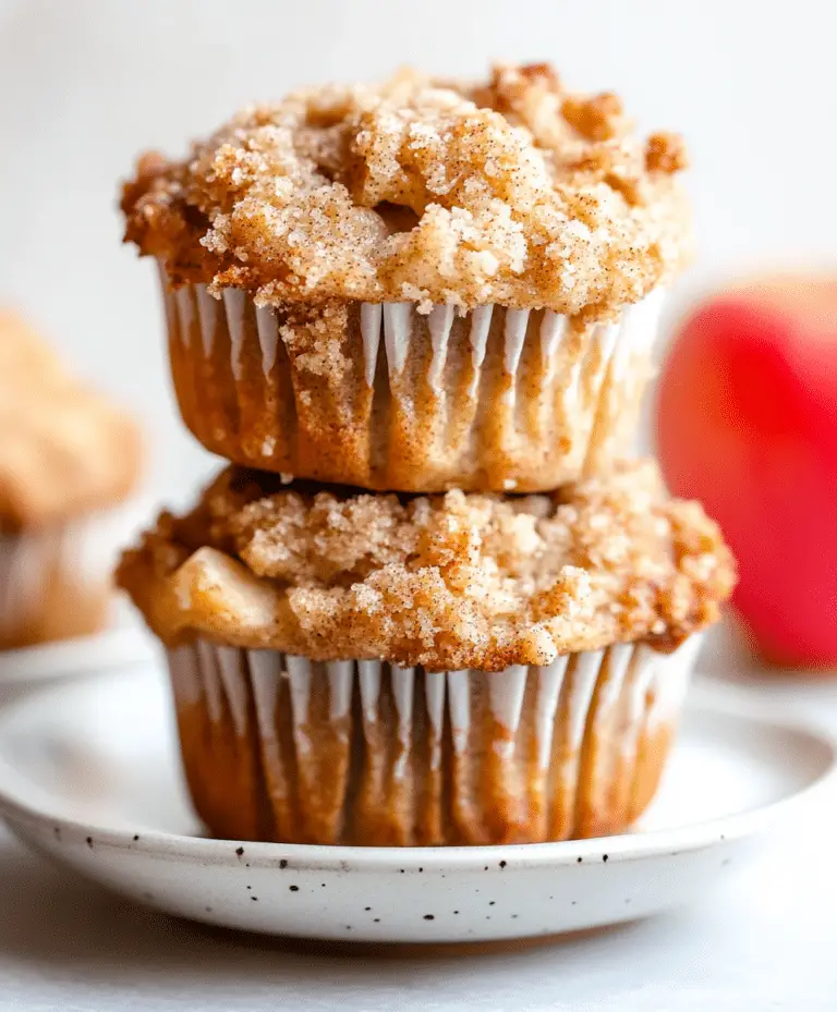 Moist Apple Cinnamon Crumb Muffins Recipe