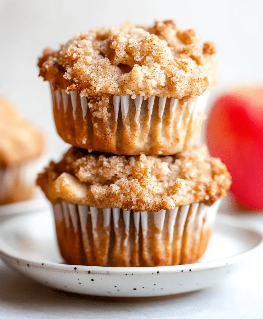 Moist Apple Cinnamon Crumb Muffins Recipe
