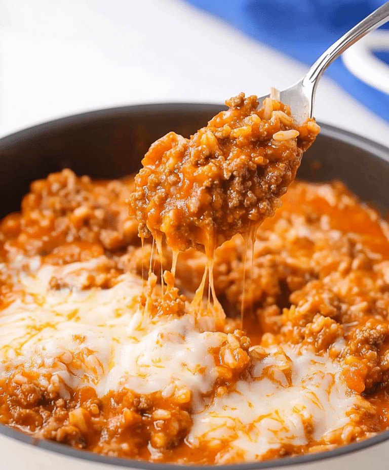 One Pot Sloppy Joe Ground Beef And Rice Recipe