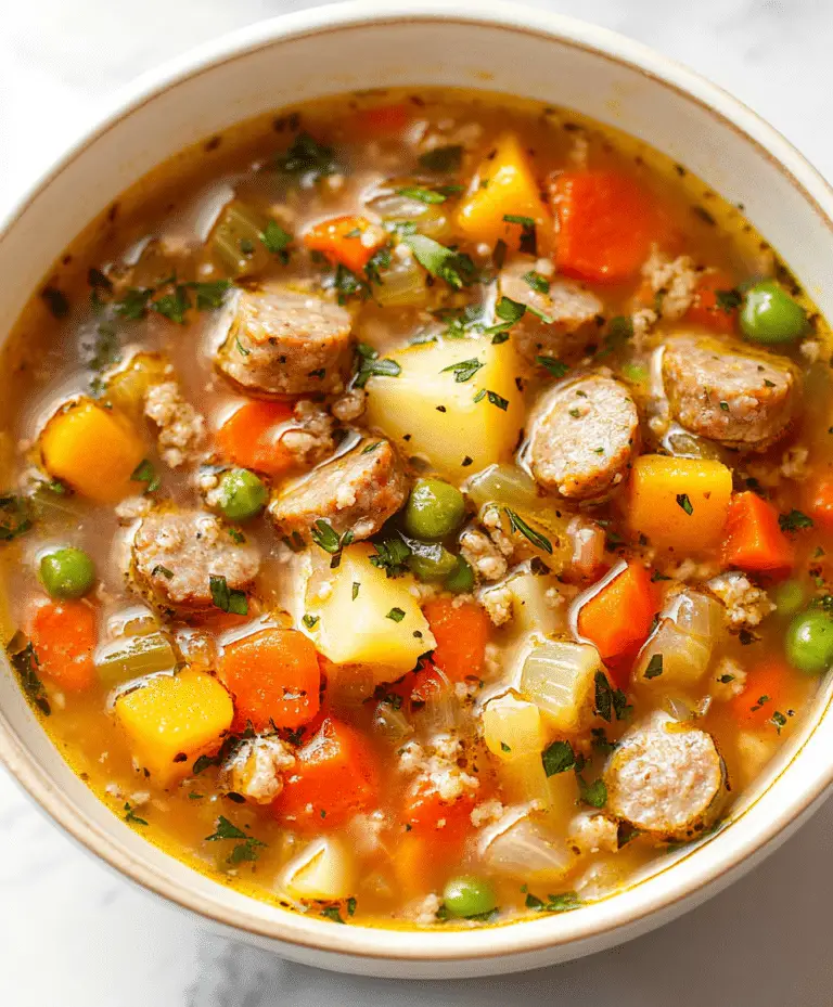 Sausage And Vegetable Soup Recipe
