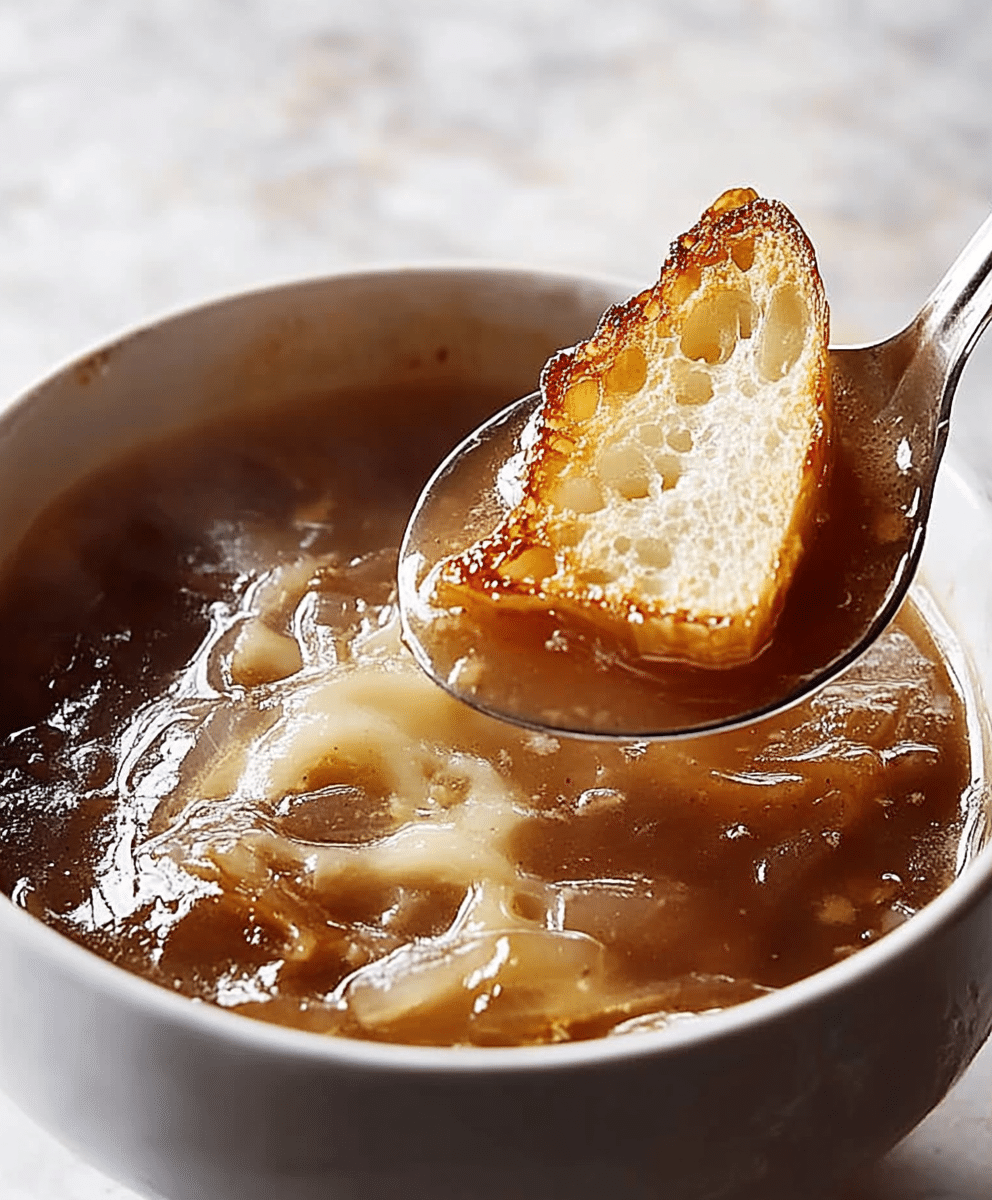Slow Cooker French Onion Soup Recipe - Recipe Vibe