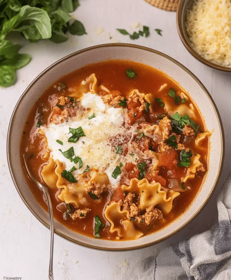 Slow Cooker Lasagna Soup Recipe