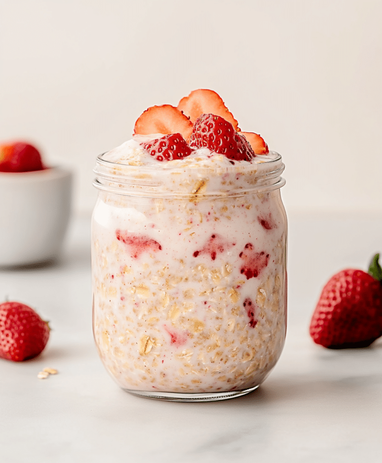 Strawberry Overnight Oats Recipe
