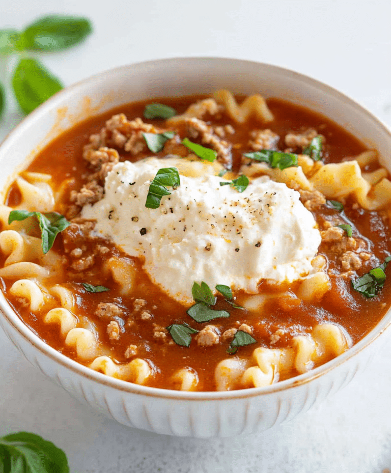 The Best Lasagna Soup Recipe