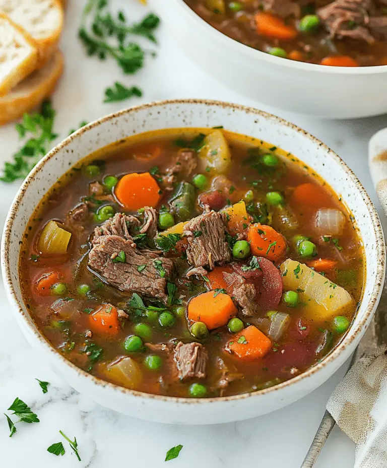 Vegetable Beef Soup Recipe