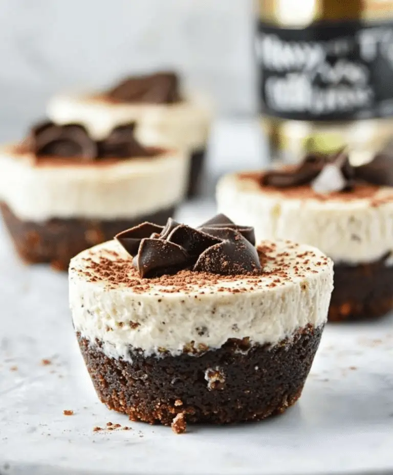 Boozy Baileys Mini Cheesecakes Recipe