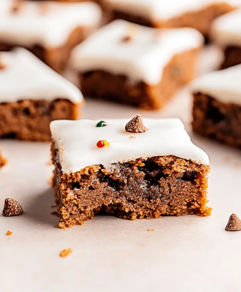 Chewy Gingerbread Bars Recipe