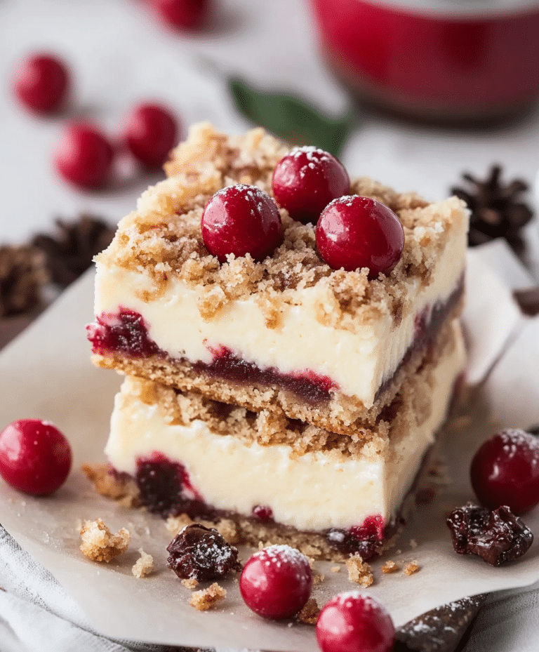 Christmas Cheesecake Bars Recipe