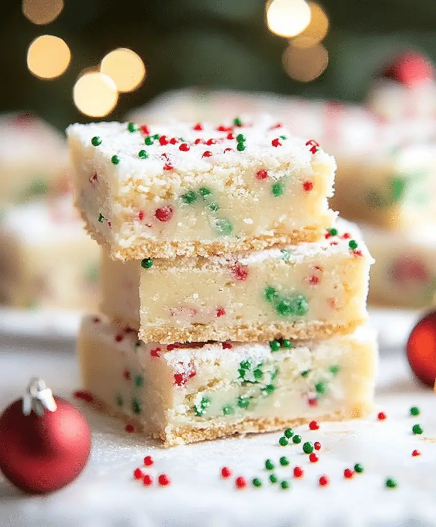 Christmas Sugar Cookie Bars Recipe