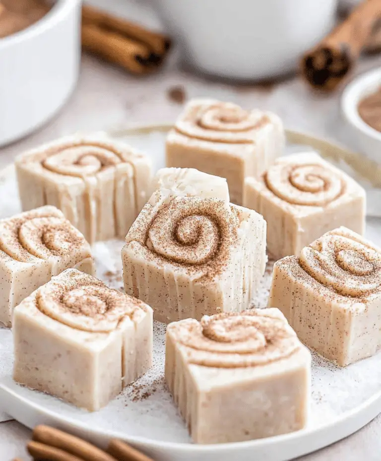 Cinnamon Roll Fudge Recipe