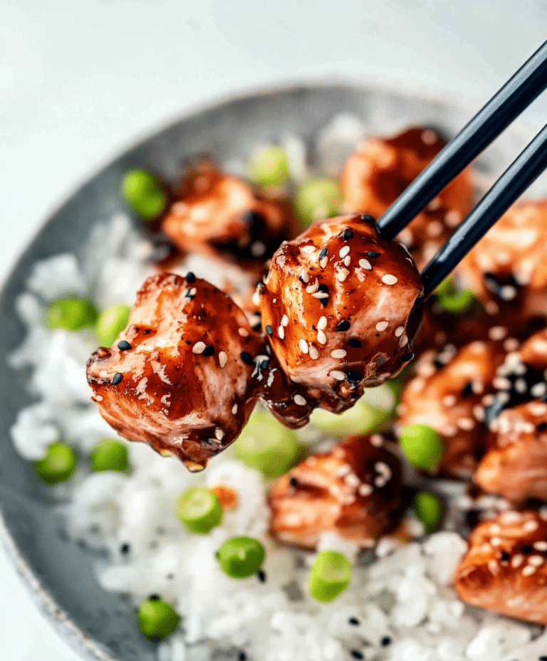 Honey Sriracha Salmon Bowls Recipe