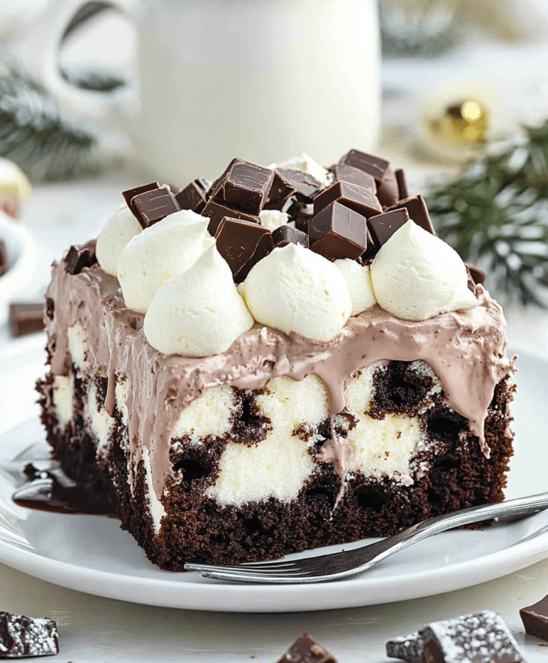 Hot Chocolate Poke Cake Recipe
