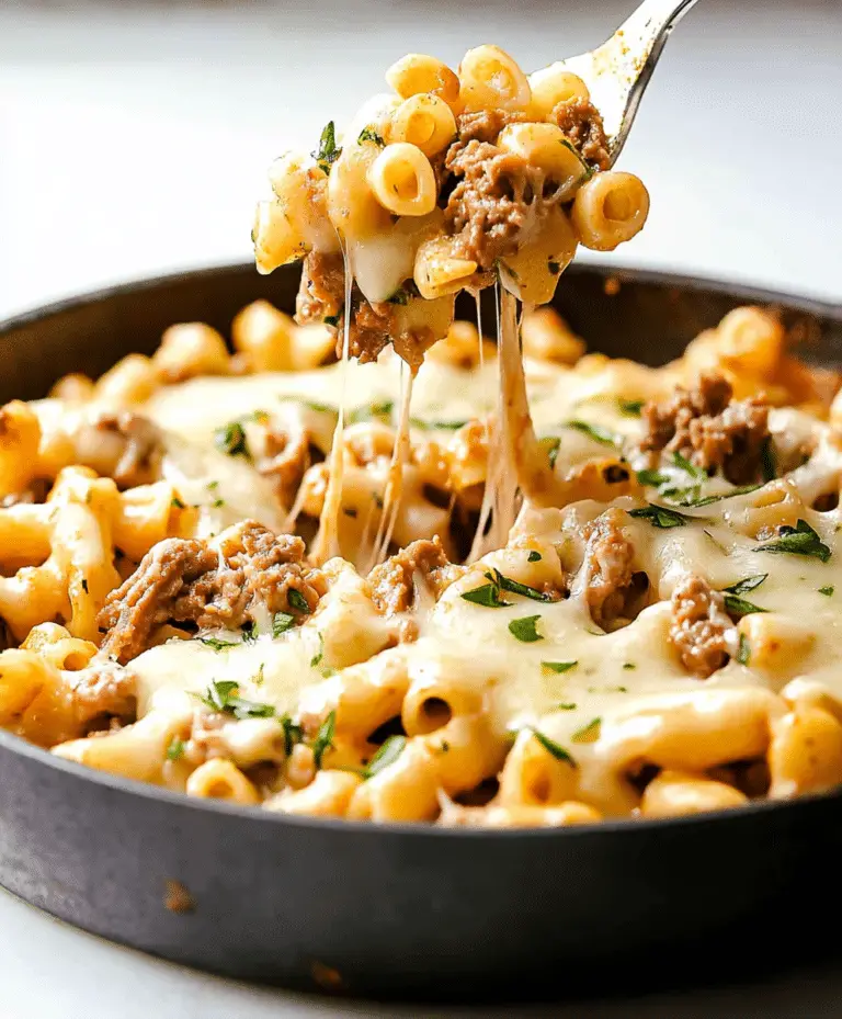 Philly Cheesesteak Pasta Recipe