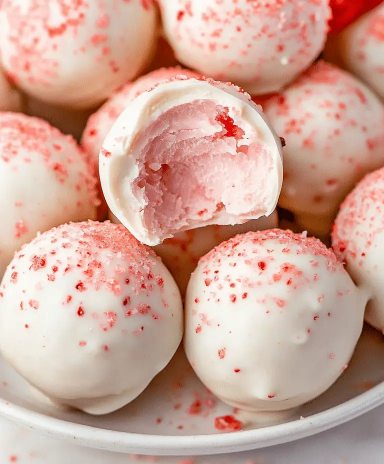 White Chocolate Strawberry Truffles Recipe