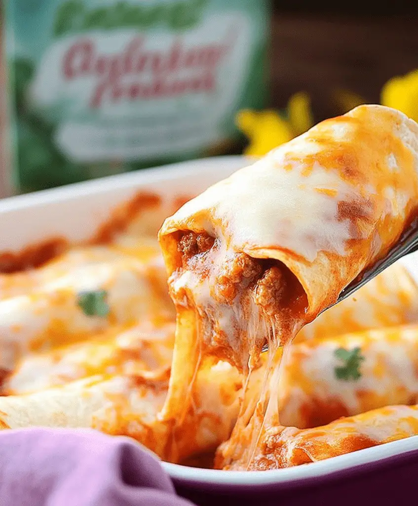 5 Ingredient Beef Enchiladas Recipe