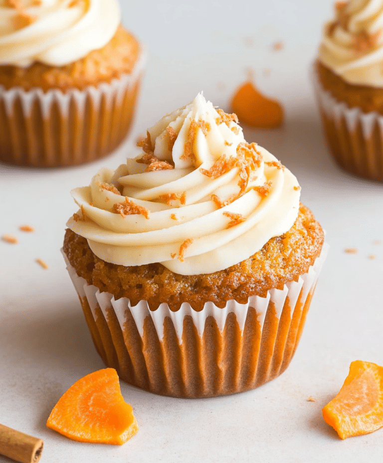 Easy Carrot Cake Cupcakes Recipe