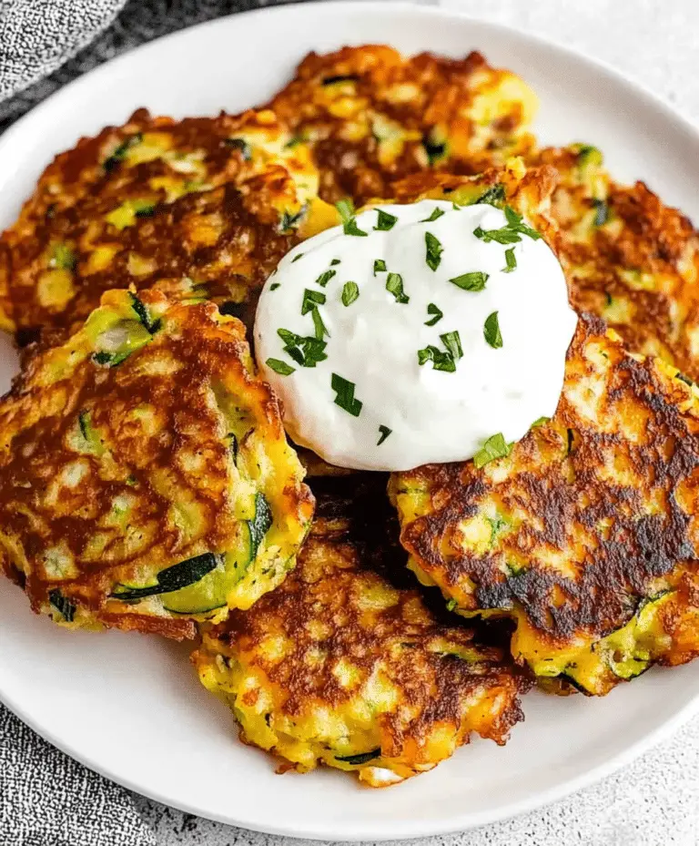 Easy Zucchini Fritters Recipe