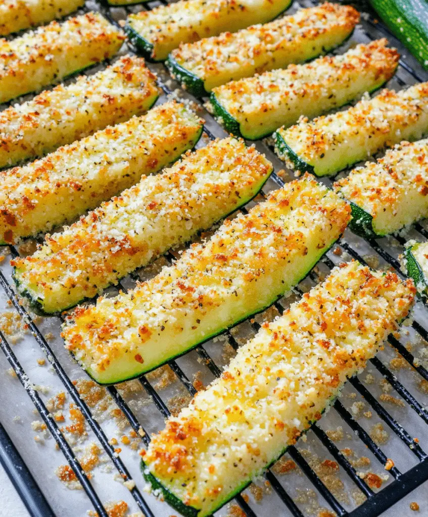 Parmesan Crusted Zucchini Wedges Recipe