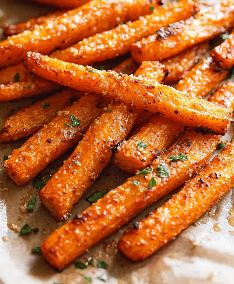 Parmesan Garlic Roasted Carrots Recipe