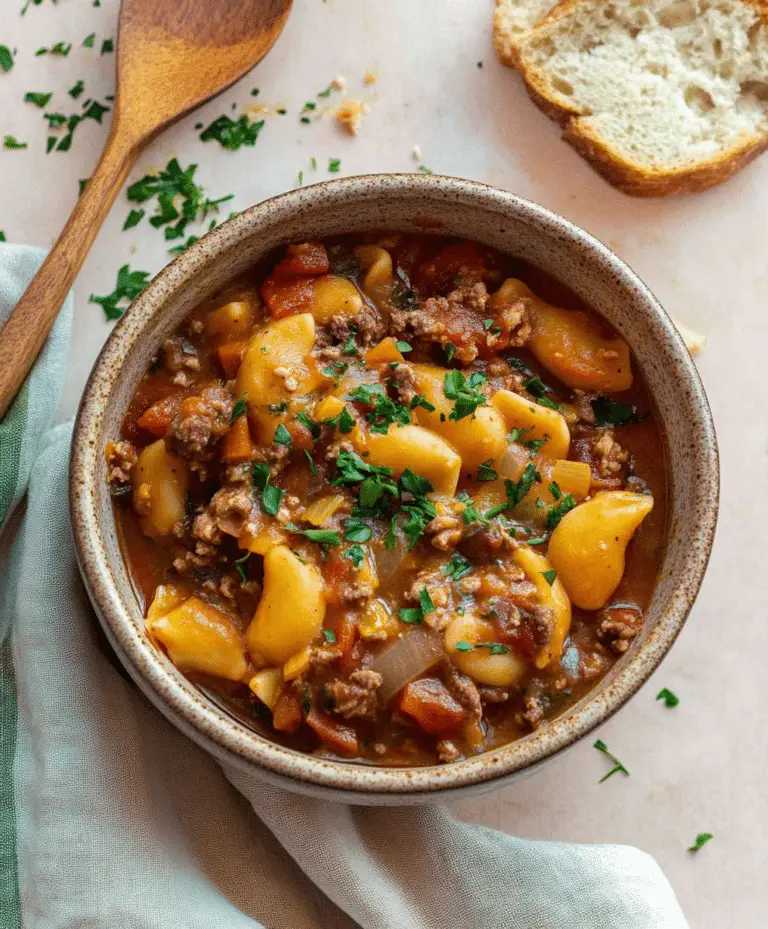 Slow Cooker Slumgullion (goulash) Recipe