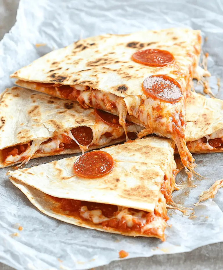 Super Easy Pepperoni Pizza Quesadillas Recipe