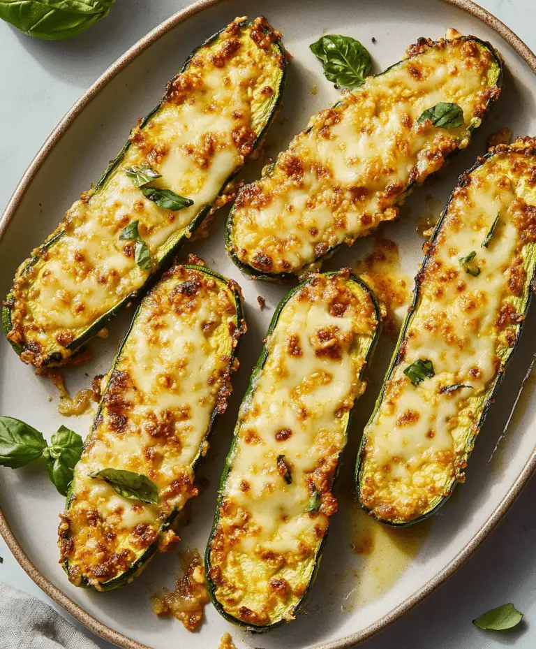 Tender Cheesy Zucchini Steaks Recipe