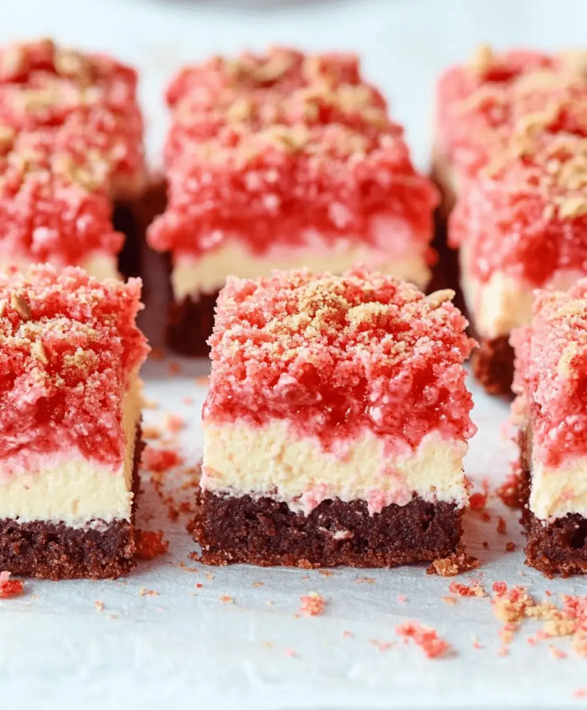 Strawberry Cheesecake Brownies Recipe
